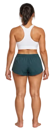 Modelo feminino fictício, vista de costas